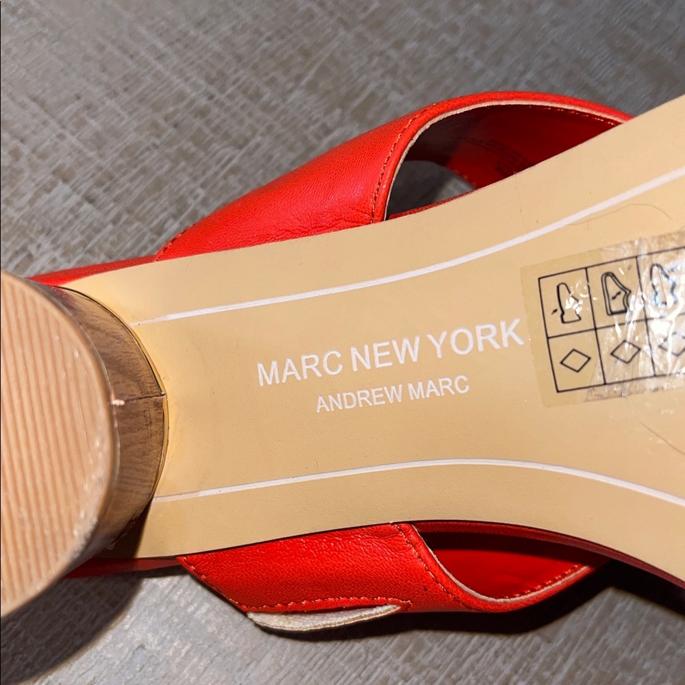 Marc Fisher Women's Red Slide Sandals - Picture 6 of 6